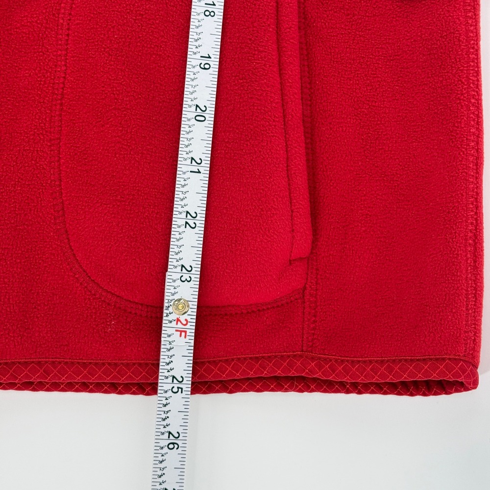 Laura Scott Womens Fleece Vest Full Zip Pockets Sleeveless Red Womens XL NEW - Picture 10 of 13